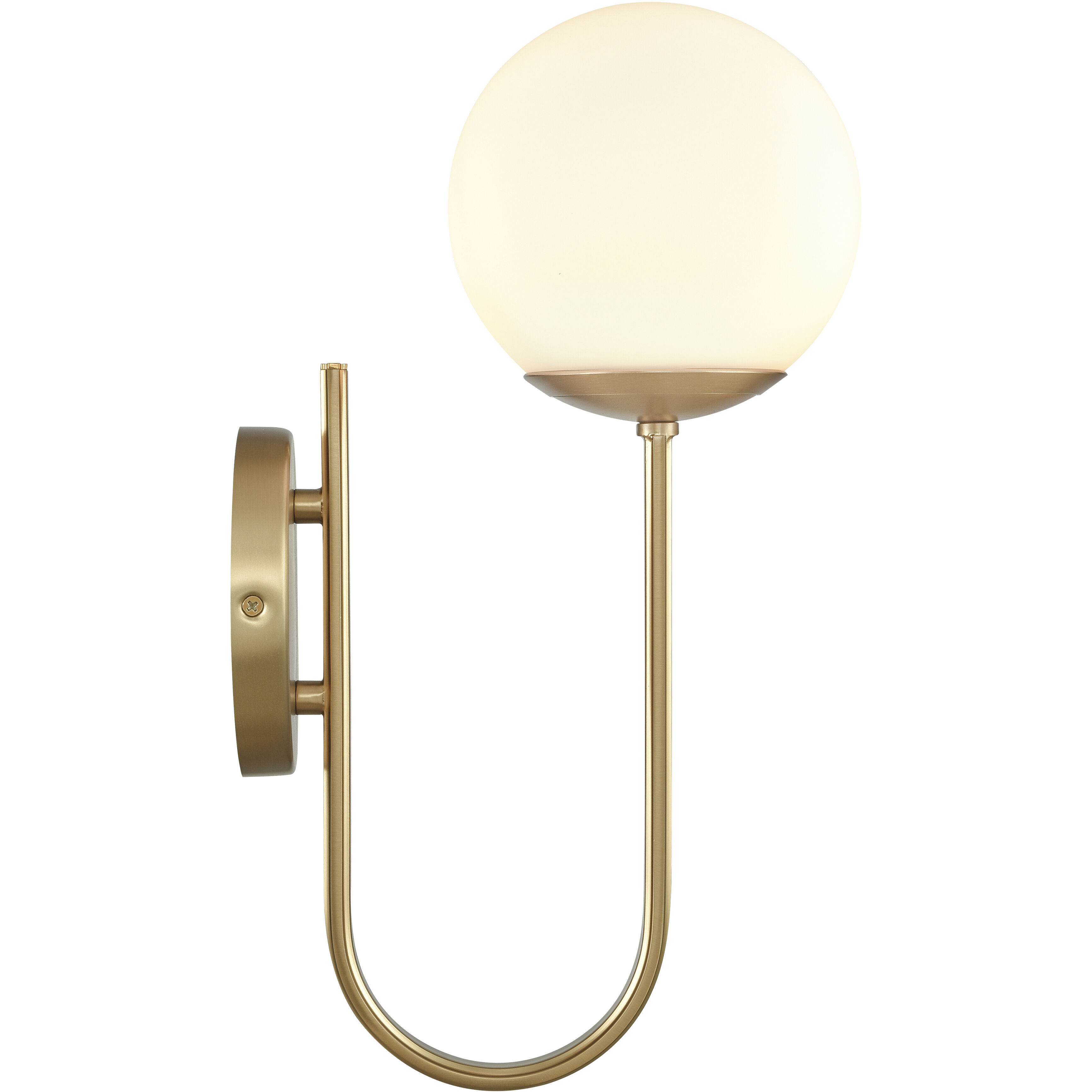 Caroline 1 Light 9 inch Brushed Gold Vanity Light Wall Light