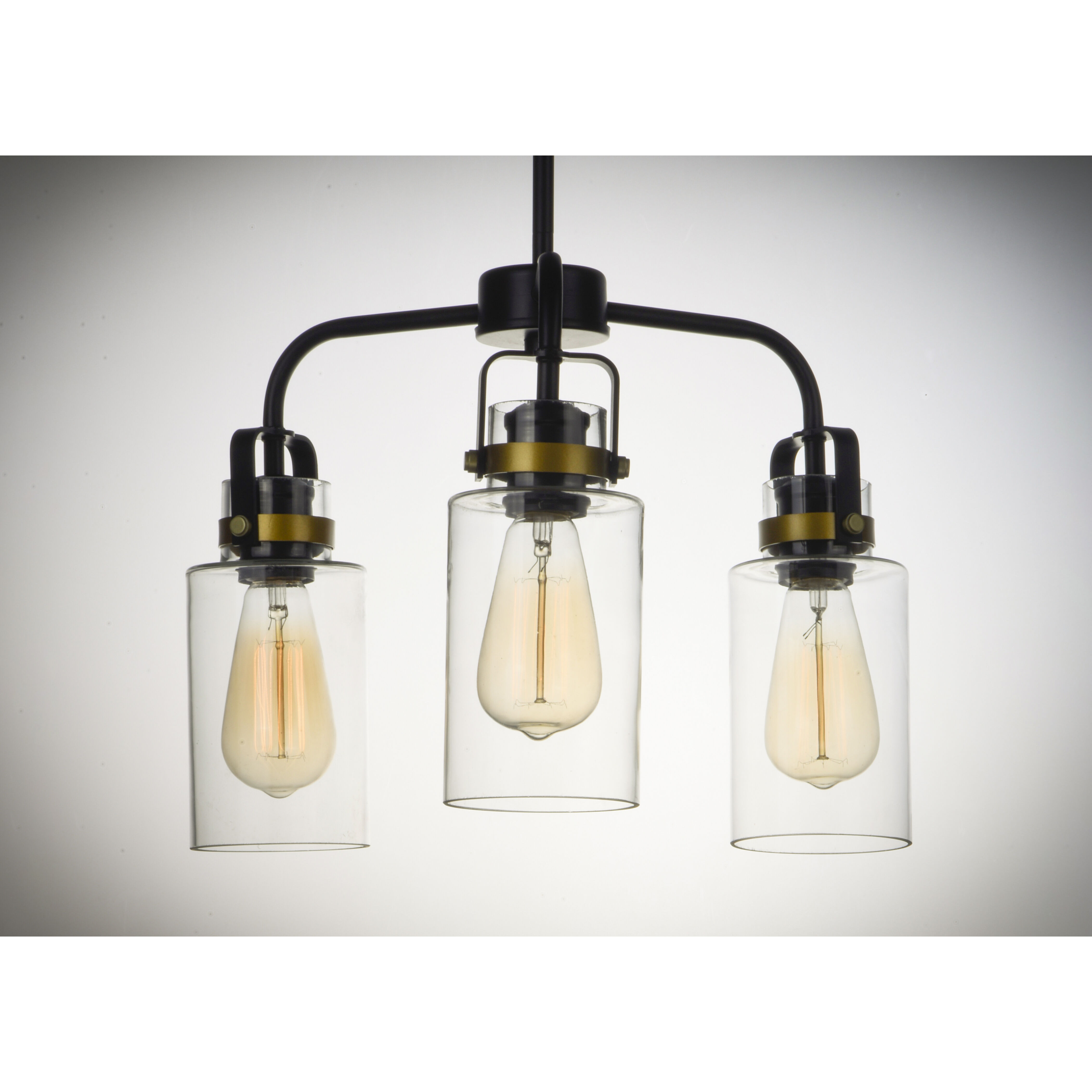 Magnolia 3 Light 17 inch Bronze/Gold Multi-Light Pendant Ceiling Light