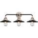 Nouveau 2 Railroad LED 26 inch Black Polished Nickel Bath Vanity Light Wall Light in Matte Black