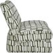 Willa Moss Green and Off-White Accent Chair