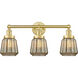 Chatham 3 Light 24.5 inch Satin Gold Bath Vanity Light Wall Light in Mercury