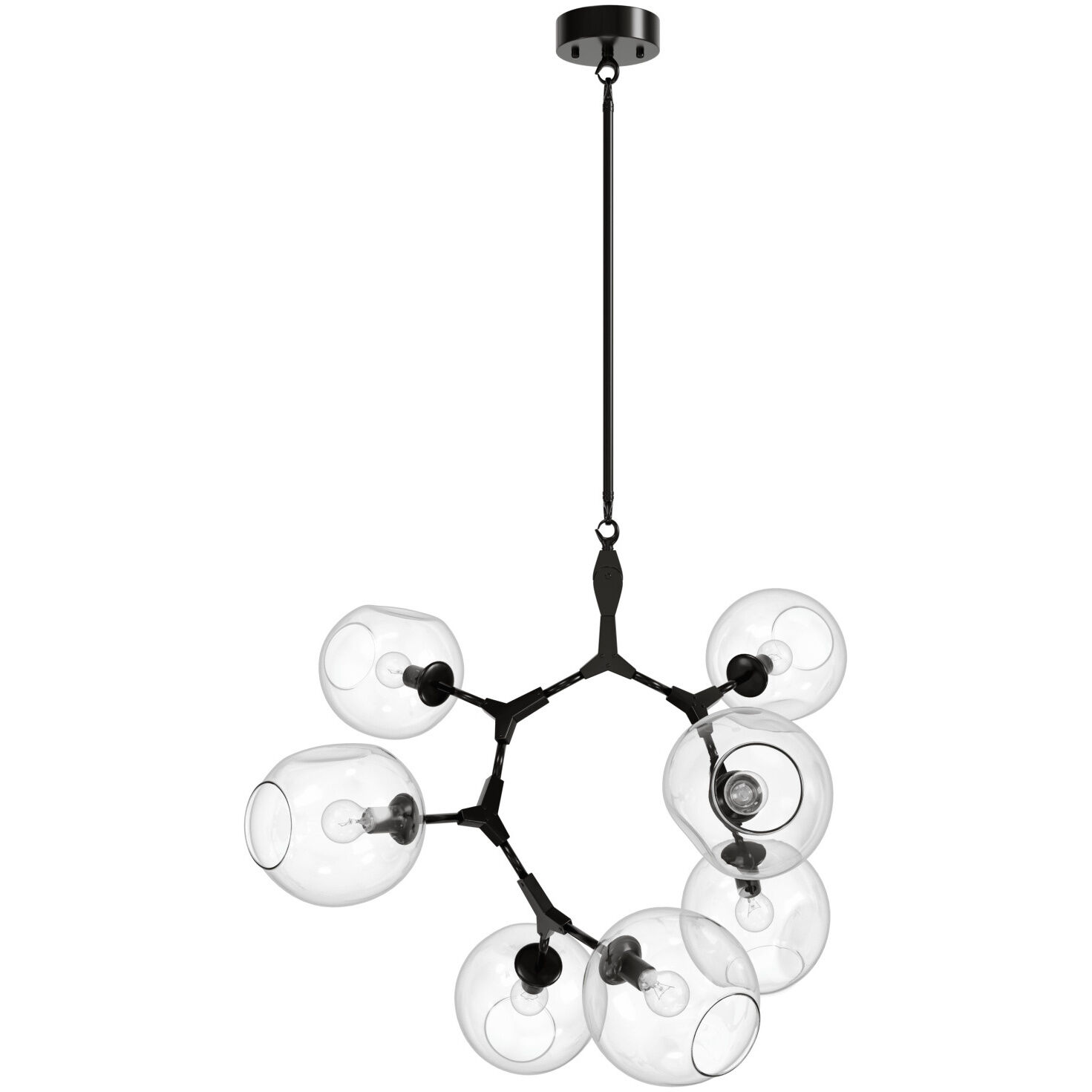 Fairfax Ave. 7 Light 28 inch Dark Bronze Chandelier Ceiling Light