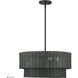 Weavington 4 Light 21 inch Black Pendant Chandelier Ceiling Light