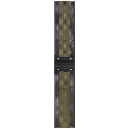 Admiral 1 Light 31 inch Black and Gold Outdoor LED Wall Sconce