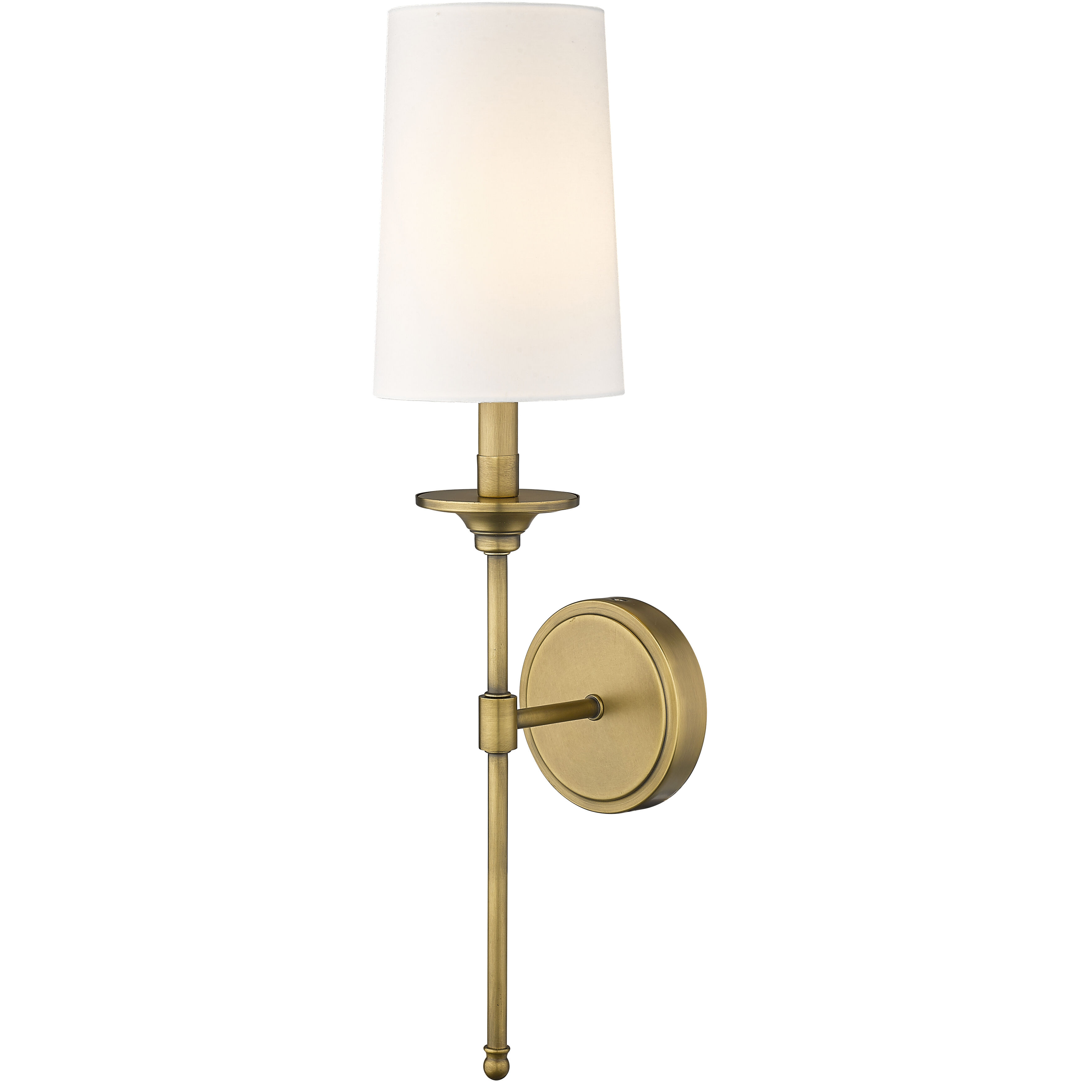 Emily Wall Sconce Wall Light in Rubbed Brass