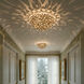 Cora 3 Light 16 inch Soft Gold Flush Ceiling Light
