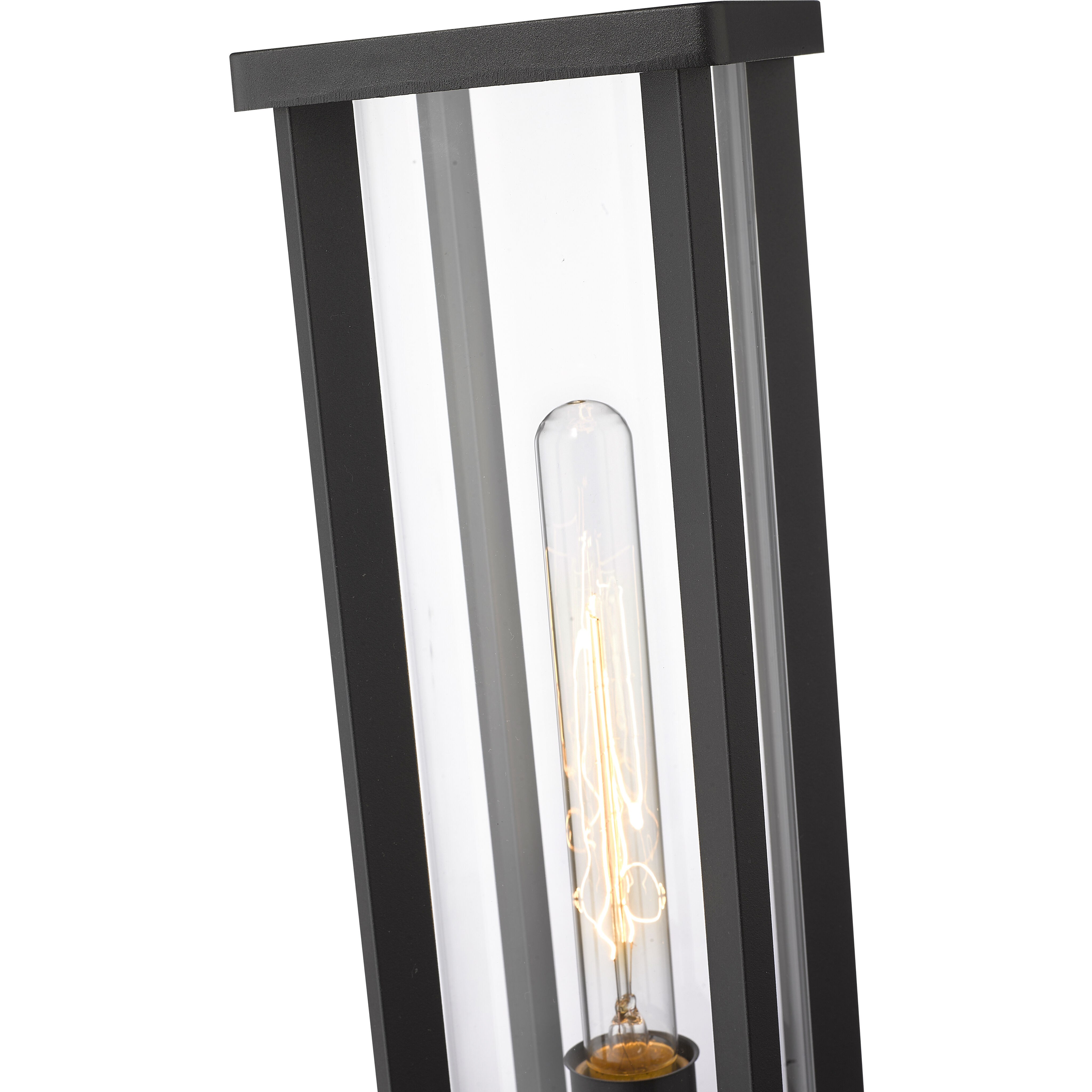 Glenwood 1 Light 16 inch Black Outdoor Pier Mounted Fixture