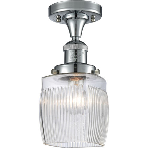 Franklin Restoration Colton 1 Light 6 inch Polished Chrome Semi-Flush Mount Ceiling Light, Franklin Restoration