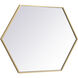 Eternity 34 X 24 inch Brass Wall Mirror