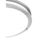 Clarion 1 Light 14 inch Brushed Nickel Flush Mount Ceiling Light