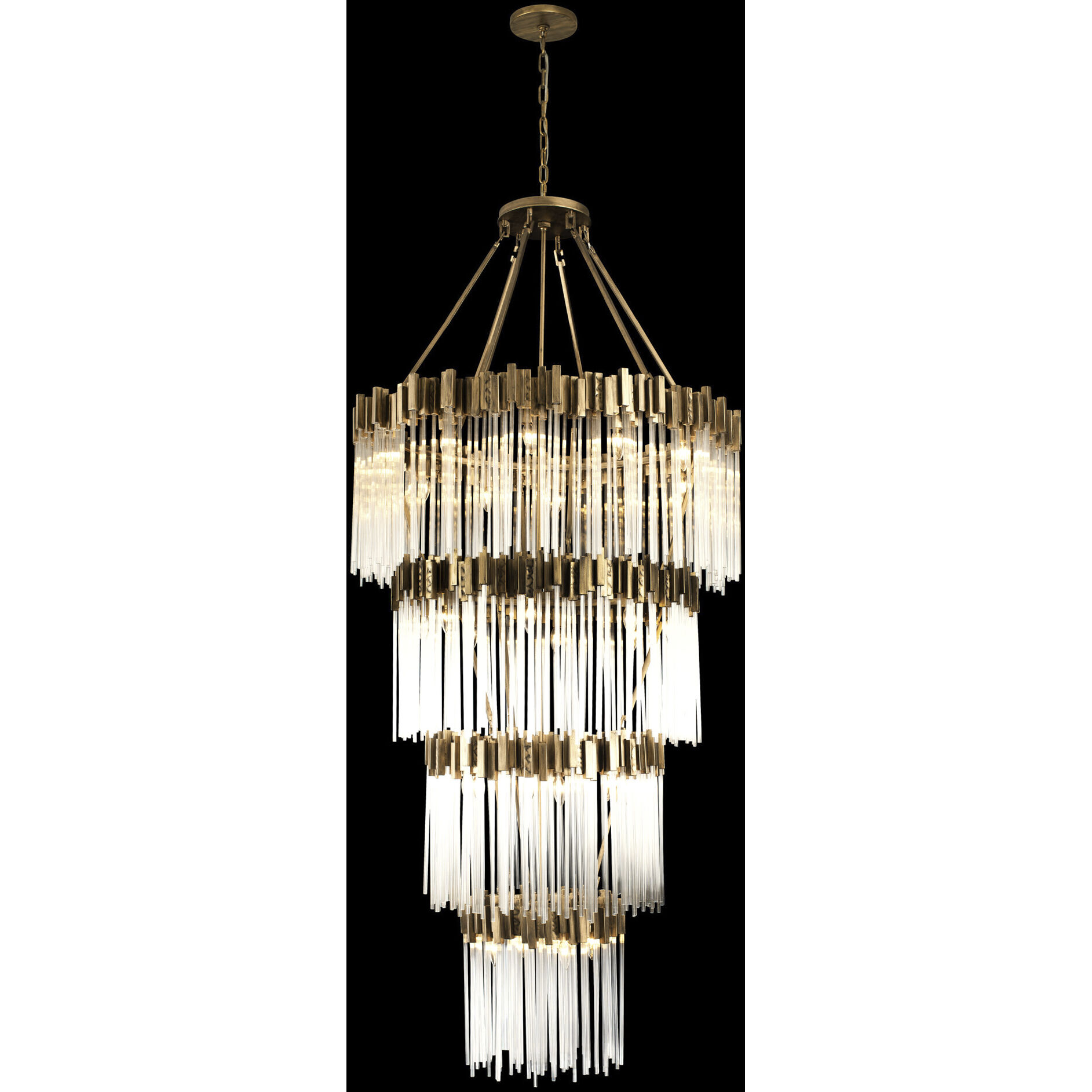 Matrix 30 Light 40 inch Havana Gold Chandelier Ceiling Light