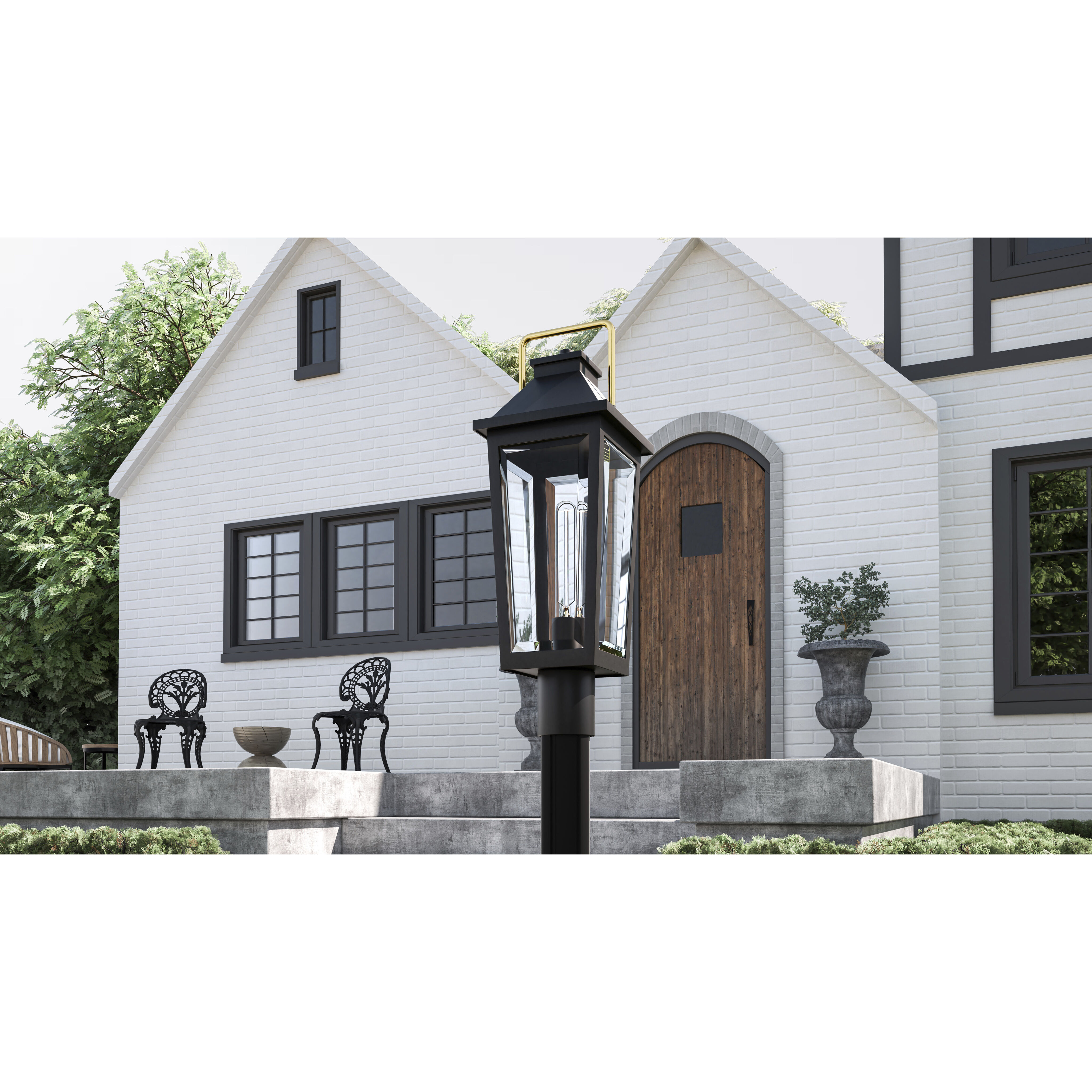 Buckley 1 Light 23 inch Matte Black Outdoor Post Lantern