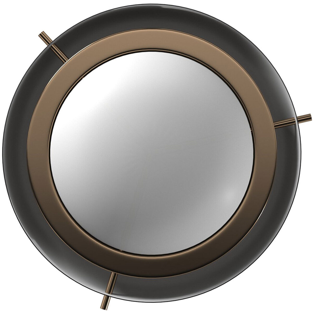 EVOLV 15 inch Matte Black with Brass Accents Pendant Ceiling Light, Hemisphere Family