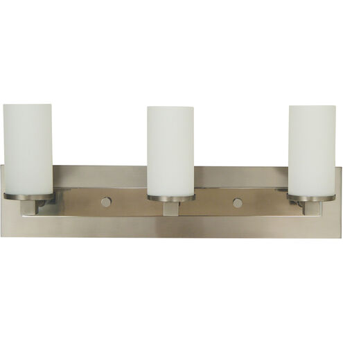 Mercer 3 Light 24 inch Satin Pewter with Polished Nickel Sconce Wall Light