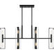 Winfield Linear Chandelier Ceiling Light in Matte Black, Essentials