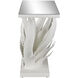 Agave 60.25 inch Gesso White and Clear Console Table, Marjorie Skouras Collection
