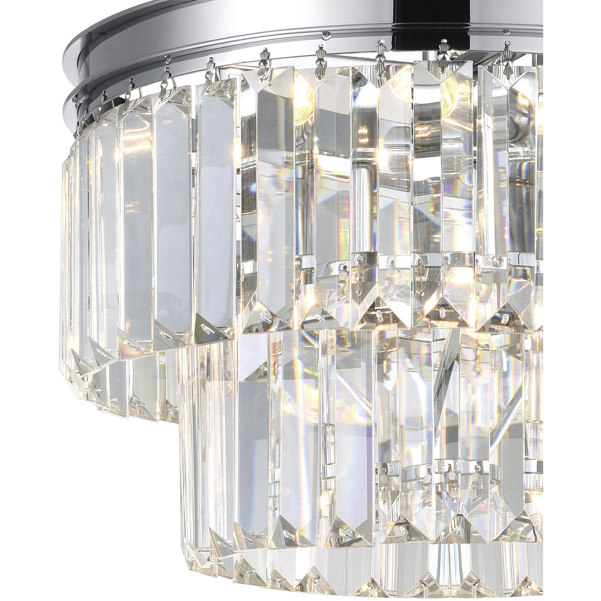 Weiss 5 Light 8 inch Chrome Down Mini Chandelier Ceiling Light