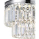 Weiss 5 Light 8 inch Chrome Down Mini Chandelier Ceiling Light