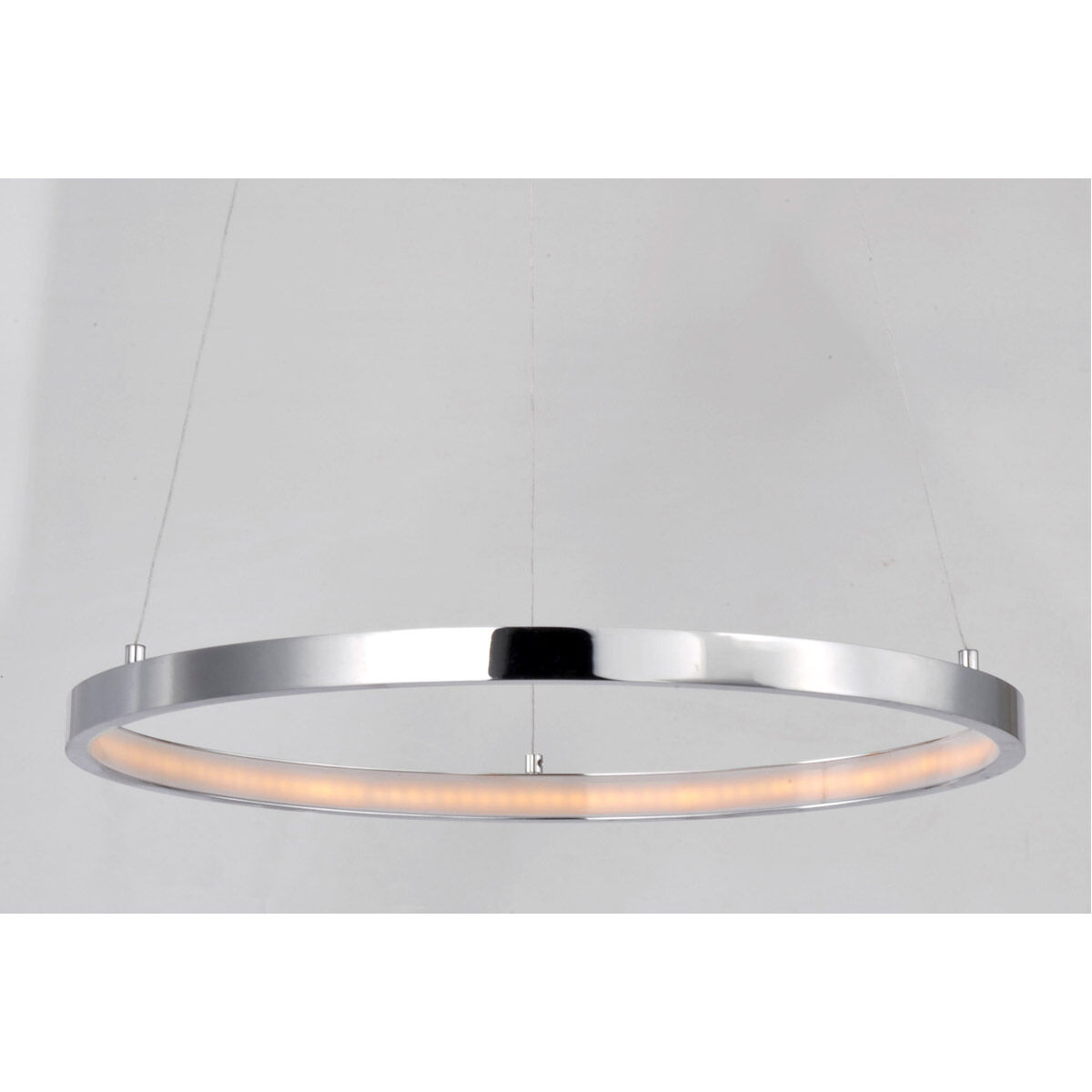 Hoops LED LED 23.5 inch Polished Chrome Single Pendant Ceiling Light