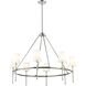Adorra 8 Light 40 inch Polished Nickel Chandelier Ceiling Light