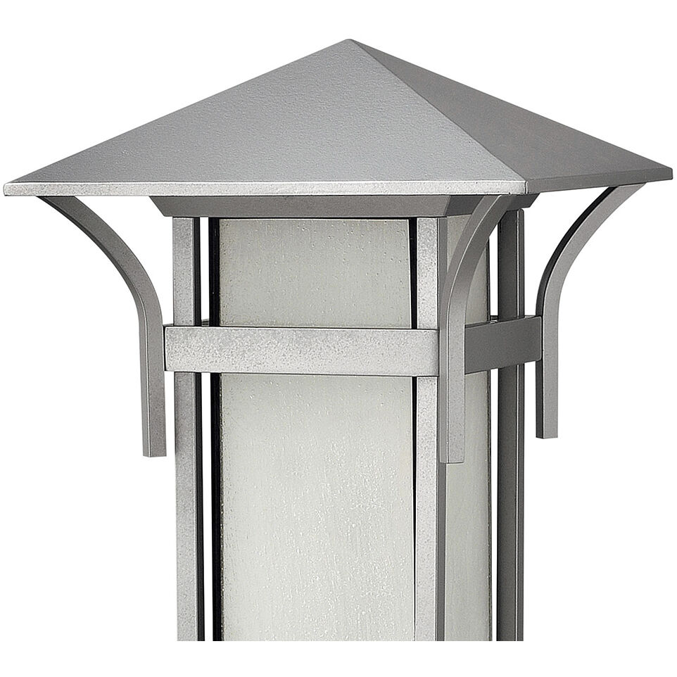 Estate Series Harbor 1 Light 17 inch Titanium Outdoor Pier Mount Lantern in Non-LED