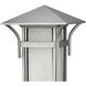 Estate Series Harbor 1 Light 17 inch Titanium Outdoor Pier Mount Lantern in Non-LED