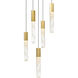 Greta LED 12 inch Brass Mini Pendant Ceiling Light
