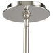 Solara 6 Light 44 inch Polished Nickel with Graywash Chandelier Ceiling Light