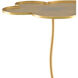 Fleur 15.25 inch Gold Leaf Accent Table, Large