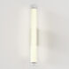 io LED 5.28 inch Matte Black Bathroom Wall Light