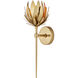 Protea 1 Light 6.75 inch Brass Wall Sconce Wall Light