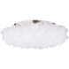 Fluffy LED 22.06 inch Brushed Nickel Flush Mount Ceiling Light in 22in