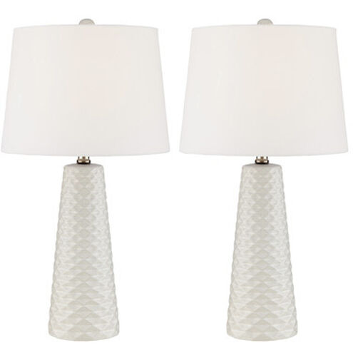 Muriel 24 inch 100.00 watt White Table Lamp Portable Light