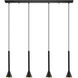 Cortaderas LED 39.75 inch Matte Black Linear Pendant Ceiling Light