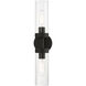 Ludlow 2 Light 4.25 inch Black Vanity Sconce Wall Light