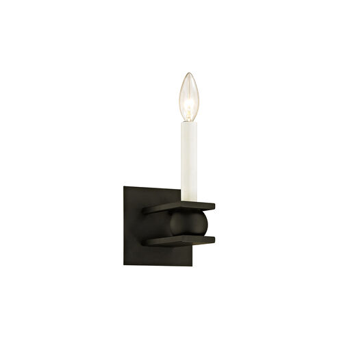 Appian Way 1 Light 5 inch Textured Black Wall Sconce Wall Light