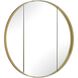 Amram 40 X 40 inch Antique Brass Mirror