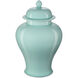 Celadon 14 X 9 inch Temple Jar, Small