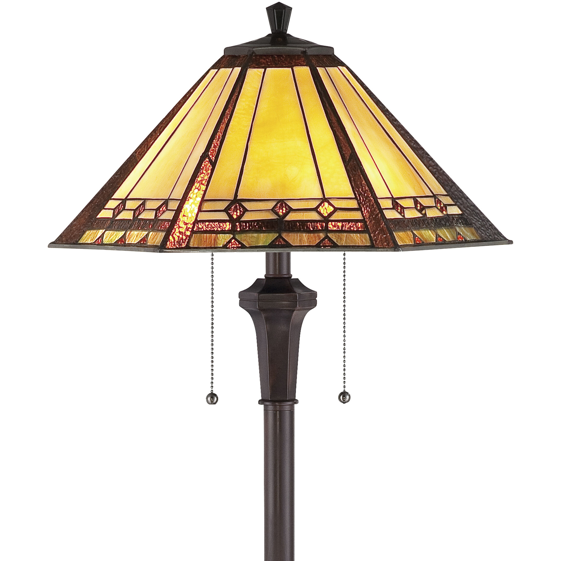 Arden 60 inch 100 watt Bronze Floor Lamp Portable Light in Russet, Naturals