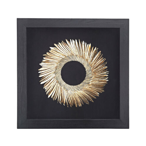 Trieste Black with Gold and Clear Dimensional Wall Art