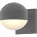 Reals LED 6 inch Textured Gray Indoor-Outdoor Sconce, Inside-Out