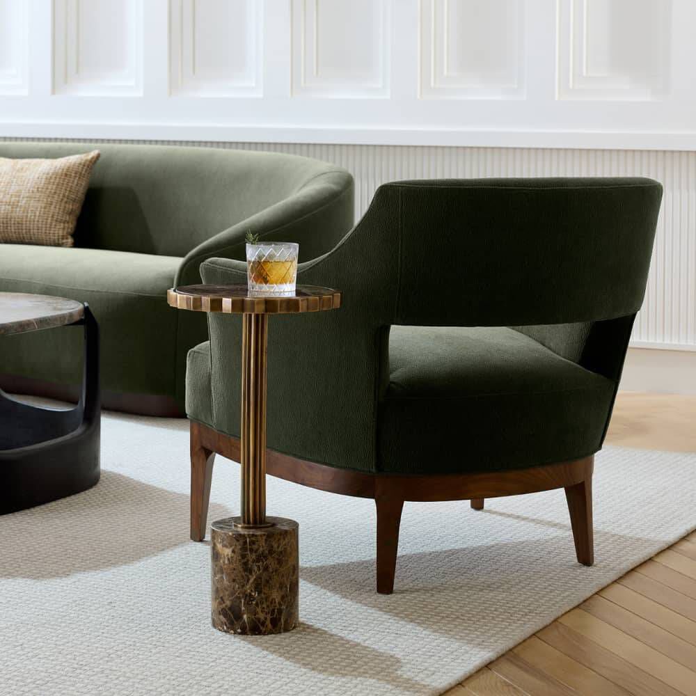 Laurette Pine and Dark Walnut Chair