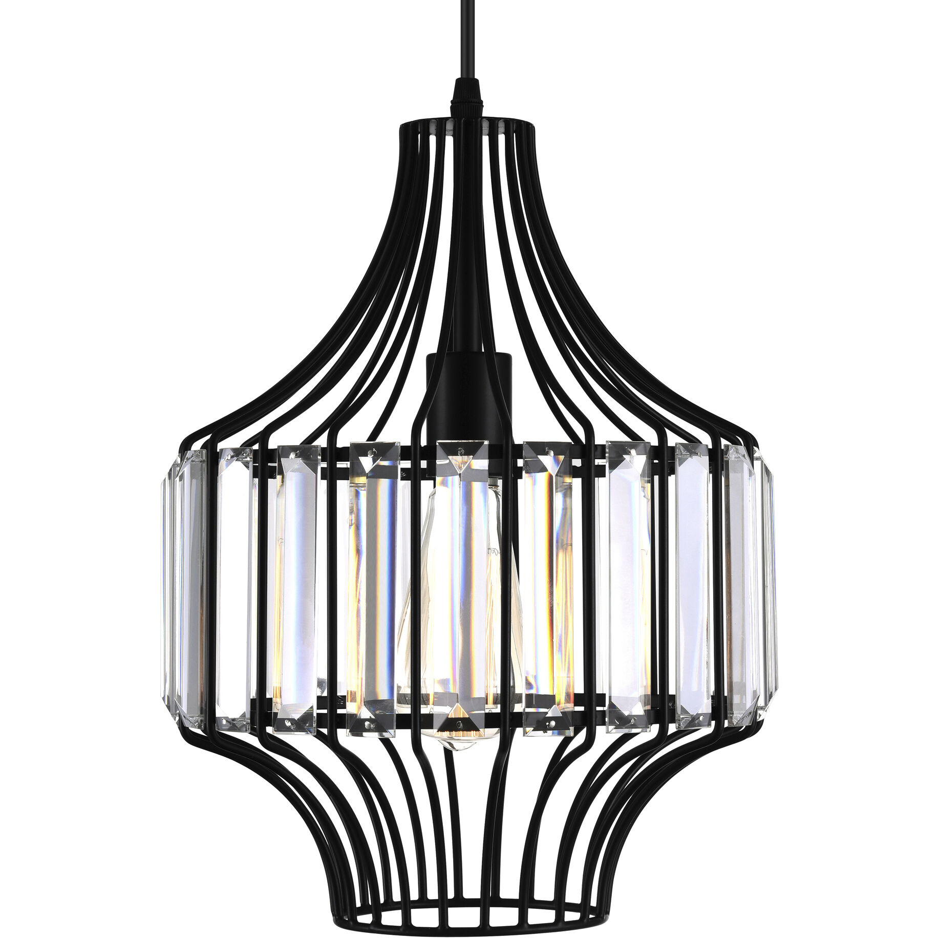 Alethia 1 Light 10 inch Black Down Pendant Ceiling Light