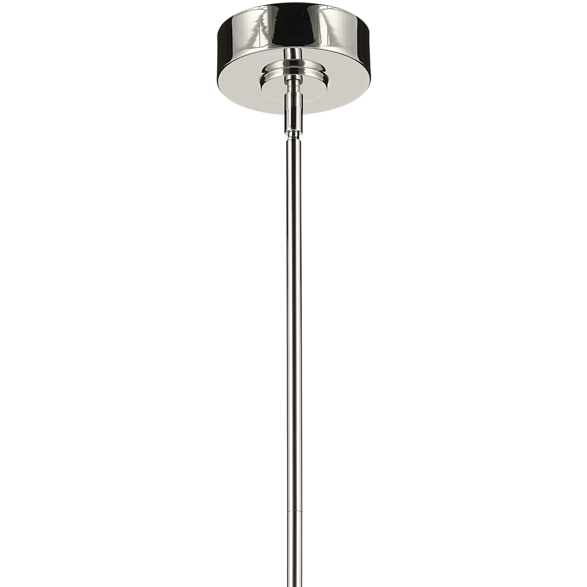 Riven LED Polished Nickel Mini Pendant Ceiling Light