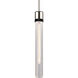 Zigrina 1 Light 5.13 inch Polished Nickel with Satin Brushed Black Pendant Ceiling Light