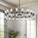 Revolve 36 Light 48.13 inch Clear Glass/Urban Bronze Chandelier Ceiling Light