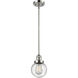 Franklin Restoration Beacon LED 6 inch Polished Nickel Mini Pendant Ceiling Light in Seedy, Franklin Restoration