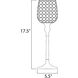 Glimmer Plated Silver Candle Holder, 17.5 Inch, Large