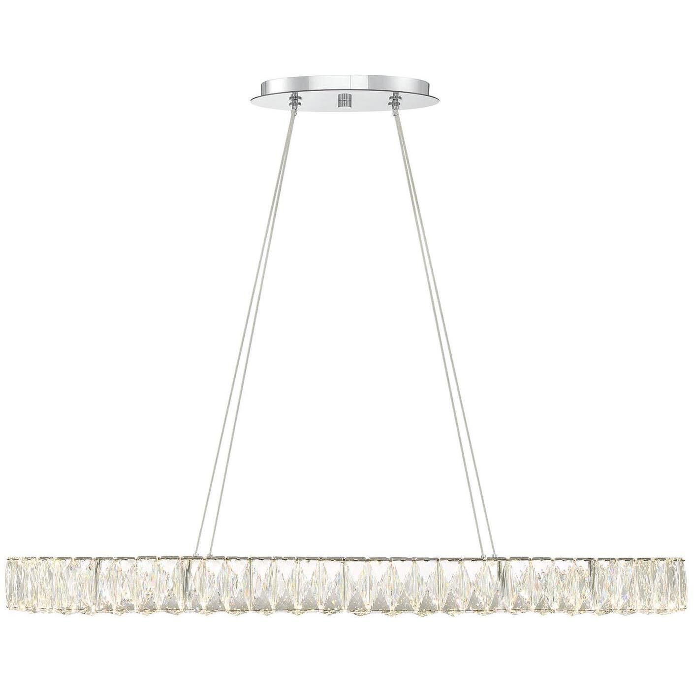 Kinsley 1 Light 39 inch Polished Chrome Chandelier Ceiling Light
