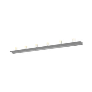 Votives LED 72 inch Bright Satin Aluminum Wall Bar Wall Light
